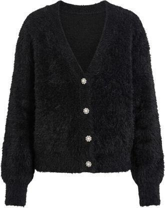 Guess Cardigan Gabrielle con scollo a V - - Knitwear - Donna - Nero - L