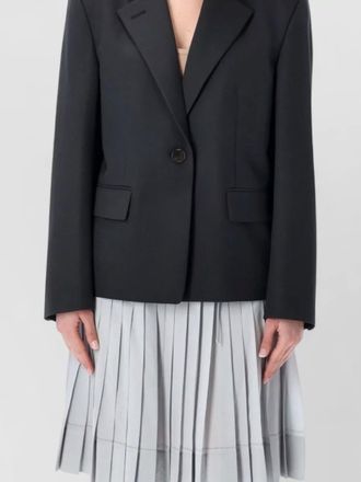 Low Classic jacket notch lapels buttoned cuffs front pockets