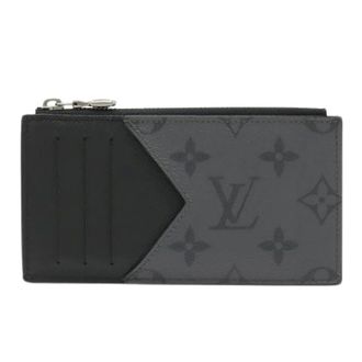 Louis Vuitton Pre-owned Wallets, female, Gray, Size: ONE SIZE Pre-owned Monogram Eclipse Card Holder