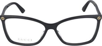 Gucci Optisch Montuur - Dames - Brillen - Zwart - 56 MM - Accessoires