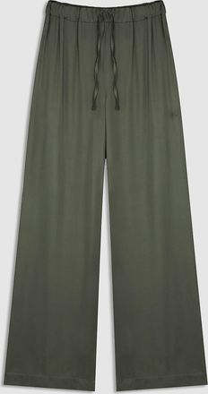 Jeanne Vouland Pantalon Livio Satin Kaki, Collaboration Jeanne Vouland x Véronika Loubry