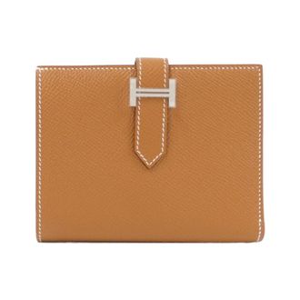 Herm&egrave;s Bearn Brown Epsom Leather Wallet (Bi-Fold) (Pre-Owned)