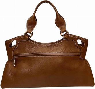 Cartier Pre-owned Handbags, female, Brown, Size: ONE SIZE Pre-owned Leather Shoulder Bag