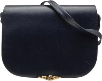 Cartier Pre-owned Shoulder Bags, female, Black, Size: ONE SIZE Pre-owned Sapphire Line Leather Shoulder Bag