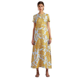 La DoubleJ Kleedjes, Dames, Geel, XL, Swing Dress