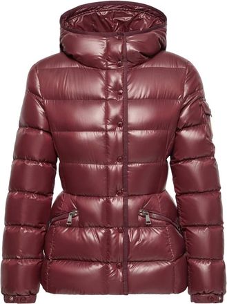 Moncler Jassen, Dames, Rood, XS, Barante gewatteerde jas met trekkoord