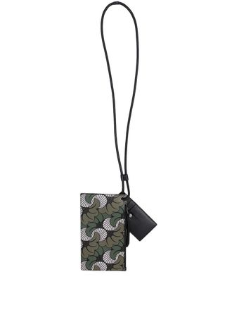 Ports V Pasjeshouder met paisley-print - Groen