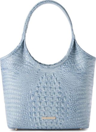 Brahmin Melora Croc Embossed Leather Tote in Stonewash at Nordstrom