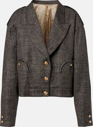 Blaz&eacute; Milano Blaz&eacute; Milano Gloriana Charlotte wool and linen-blend tweed jacket