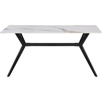 Habitat et Jardin Tavolo da pranzo in ceramica Bor&eacute;al - da 4 a 6 persone - 160 cm - Bianco