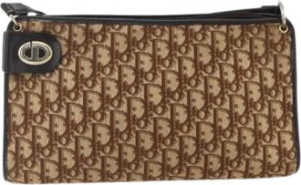 Dior Pre-owned Shoulder Bags, female, Brown, Size: ONE SIZE Pre-owned Vintage CD trotter Shoulder bag
