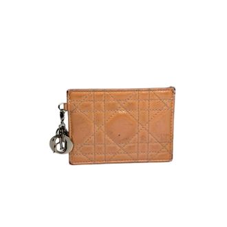 Dior Pre-owned Leather Sleutelhanger - Dames - Pre-owned - Oranje - Maat: ONE Size Leer