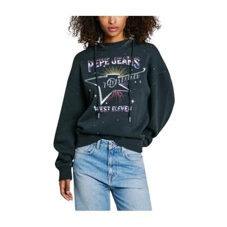 Pepe Jeans London Hoodies - Dames - Hoodies - Zwart - XL - Hoodies & sweatvesten