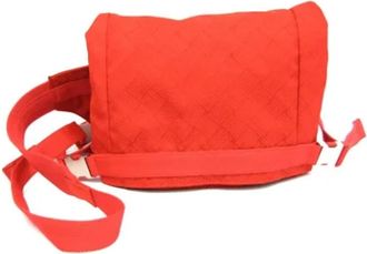 Bottega Veneta Pre-owned Nylon shoulder-bags - Dames - Vintage Schoudertas - Rood - ONE Size - Nylon - Vintage