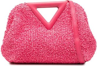 Bottega Veneta Pre-owned Shoulder Bags, female, Pink, Size: ONE SIZE Pre-owned Woven Clutch Bag