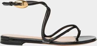 Gianvito Rossi Napa Leather Twisted-Strap Sandals