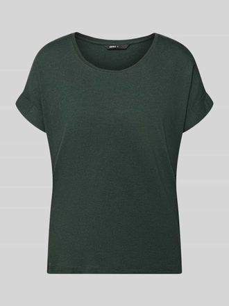 Only Regular Fit T-Shirt aus Viskose-Mix Modell MOSTER in Dunkelgruen, Gr&ouml;&szlig;e XL