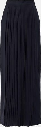 Max Mara Pleated virgin wool wide-leg pants