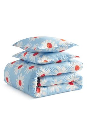 Marimekko Rakastaa Ei Rakasta Comforter & Shams Set in Light Blue at Nordstrom, Size Full