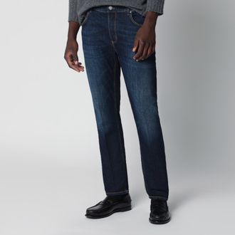 Pantaloni Torino Dark blue washed jeans
