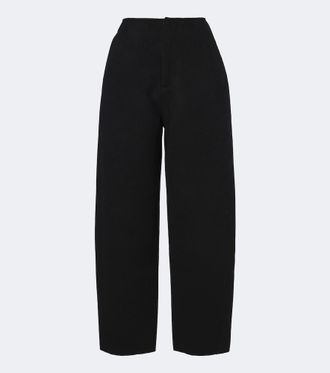 Lisa Yang Pantaloni barrel in lana e cashmere