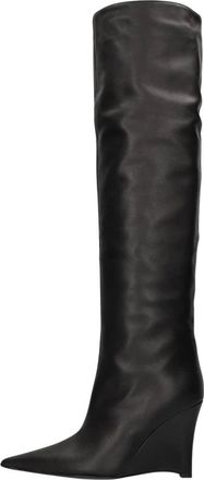 Pinko Pinko, Schoenen, Dames, Zwart, 39 EU, Leer, Polly 02 Boot