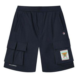 Fila Logo Letter Printing Pocket Short Pant Male Blue F11M128655F-NV