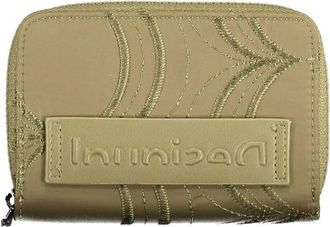 Desigual Groene Polyester Dames Portemonnee - Dames - Portefeuilles - Groen - ONE Size - Polyester - Accessoires