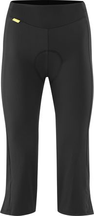Gonso Fahrradhose GONSO Essential Tight 3/4 Flared W, Damen, Gr. 34, Normalgr&ouml;ssen, schwarz, 90% Polyamid, 10% Elasthan, Hosen Fahrradhose, Damen Radhose mi