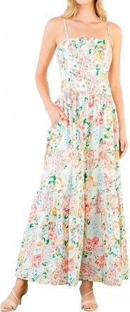 THML Clothing Floral Maxi Dress In Cream Multi