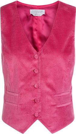 Gabriela Hearst Coleridge Corduroy Waistcoat - Pink - 40 (UK8 / S)