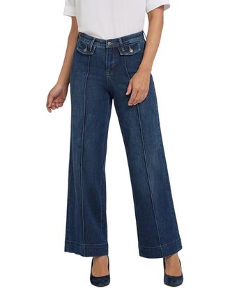 NYDJ Nydj Teresa Louvre Sapphire Wide Leg Jean