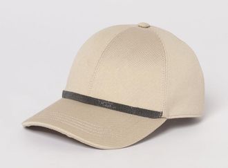 Brunello Cucinelli Cappello Brunello Cucinelli in twill di cotone con monile