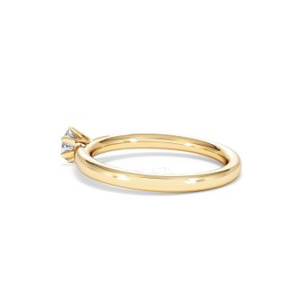 The Diamond Store Certified Low Set Chloe 18K Gold Diamond Engagement Ring 0.33CT