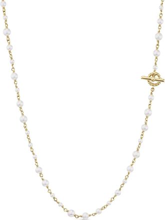 David Yurman Collana a catena in oro giallo 18 carati con perle