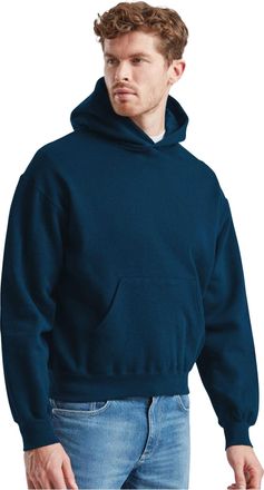 Fruit Of The Loom Fruit of the Loom Mannen Supercotton Hoodie (Bergblauw)