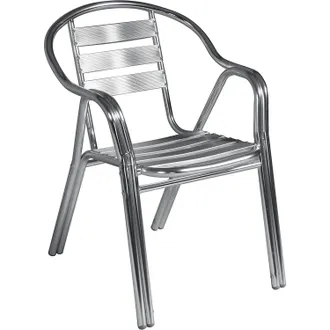 Milani Home Milani Home - Poltrona Impilabile In Alluminio Con Doppio Tubo