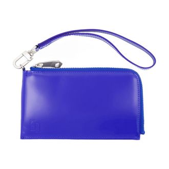 Ader Error Leather Wristlet Wallet - Blue