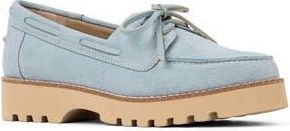 Donald J Pliner Lug Sole Boat Shoe in Light Blue at Nordstrom Rack, Size 9.5