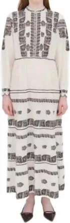 Antik Batik Tami Long Dress In Cream