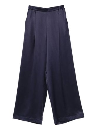 Carine Gilson Pantaloni pigiama in raso - Blu