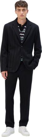 Missoni Straight Pants With Zigzag Pattern in Black at Nordstrom, Size 50 It