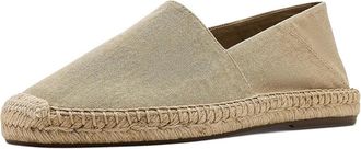 Polo Ralph Lauren Cevio Washed Canvas Espadrilles Mens Sandals Coastal Beige : 11.5 D - Medium, Cotton