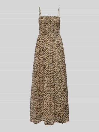 Only Ausgestelltes Freizeitkleid mit Allover-Muster Modell ELENA VIKKI in Sand, Gr&ouml;&szlig;e XL