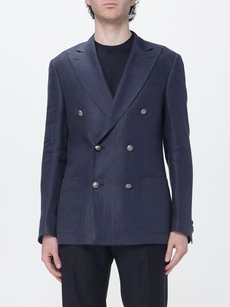 Corneliani Blazer a doppiopetto in lino