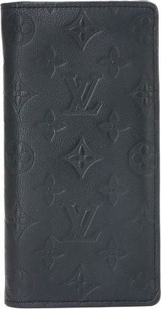 Louis Vuitton Black Monogram Shadow Long Wallet (Bi-Fold) (Pre-Owned)