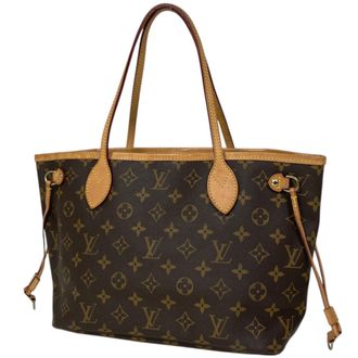 Louis Vuitton Brown Monogram Handbag Tote Bag (Pre-Owned)