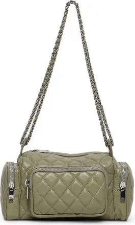 Walter Baker Camden Diamond Quilt Leather Shoulder Bag in Sage at Nordstrom Rack