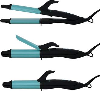 OEM Bio Ionic 736658586602 Herramienta De Peinado Con M&uacute;ltiples Accesorios Caliente Negro, Azul, Violeta 75 W 2,7 M