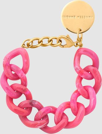 Vanessa Baroni Bracelet Flat Chain Raspberry Marble